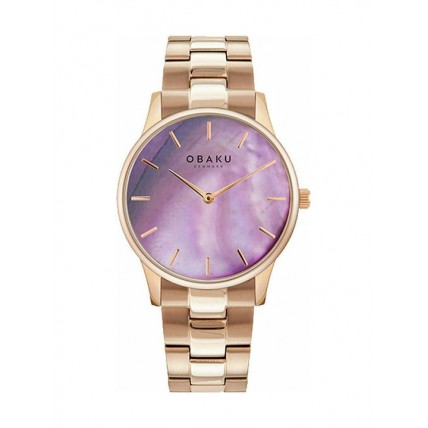 OBAKU Lyng Lille Dahlia Purple/Rose-Gold V247LXVQSV