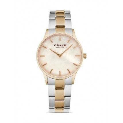 OBAKU Lyng Lille Flame Ρολόι με Μεταλλικό Μπρασελέ V247LXVVSH OBAKU Lyng Lille Flame Ρολόι με Μεταλλικό Μπρασελέ V247LXVVSH