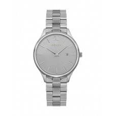 OBAKU Vibe Lille Stone Ρολόι Μπαταρίας με Ασημί Μεταλλικό Μπρασελέ V266LDCJSC