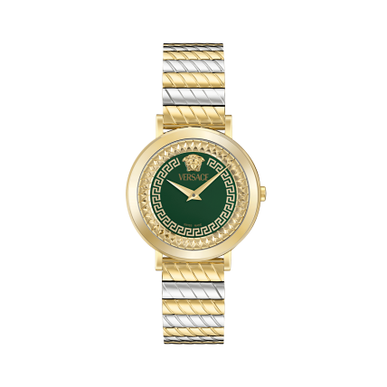 VERSACE DELPHINUS LADY TWO TONE STAINLESS STEEL BRACELET VE0O00225 VERSACE DELPHINUS LADY TWO TONE STAINLESS STEEL BRACELET VE0O00225