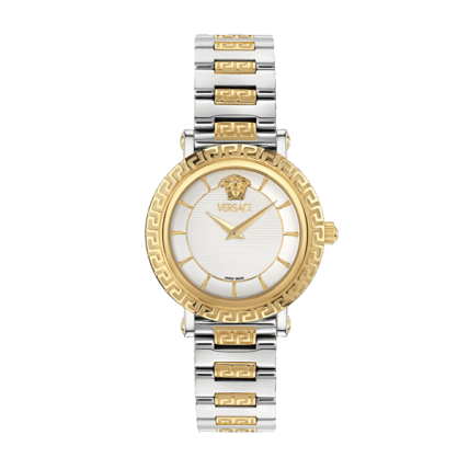 VERSACE Greca Sphere Nova Two Tone Stainless Steel Bracelet VE5L00526 VERSACE Greca Sphere Nova Two Tone Stainless Steel Bracelet VE5L00526