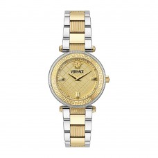 VERSACE Greca Reve Two-Tone Gold Stainless Steel Bracelet VE8B00324