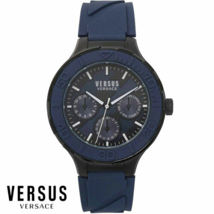 VERSUS by VERSACE Wynberg Multifuction Blue Rubber Strap VSP890318 VERSUS by VERSACE Wynberg Multifuction Blue Rubber Strap VSP890318