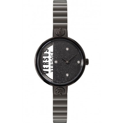 VERSUS by VERSACE Rue Denoyez Black Stainless Steel Bracelet VSPZV0521 VERSUS by VERSACE Rue Denoyez Black Stainless Steel Bracelet VSPZV0521