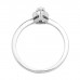 Δαχτυλίδι Μονόπετρο με Διαμάντι Πουάρ Λευκόχρυσος Κ18