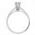 Δαχτυλίδι Μονόπετρο με Διαμάντι Λευκόχρυσος Κ18