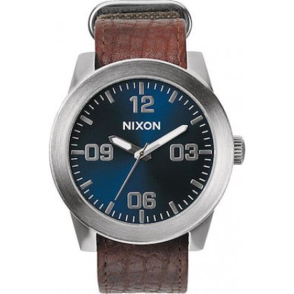 NIXON The Corporal Blue / Leather A243-1656-00 NIXON The Corporal Blue / Leather A243-1656-00